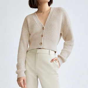 Aritzia / Babaton “Canberra Cardigan” in heather birch